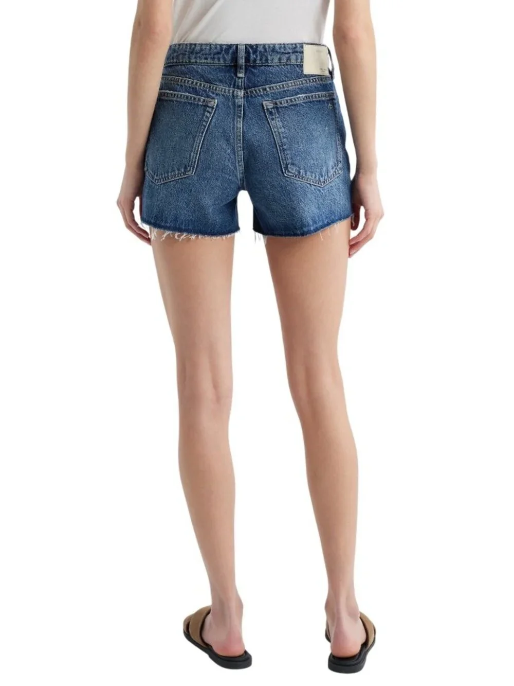 Rag & Bone Dre Raw Hem Boyfriend Low Rise Denim Shorts Cannon 28 New With Tags
